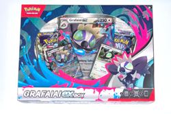 Pokemon TCG Grafaiai ex Box Sealed New 4 Booster Packs Promo Card - Image 1