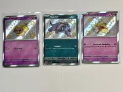 X3 Nm Shiny Promos - Fidough Maschiff Greavard Pokemon Card Lot - A203 - Image 1
