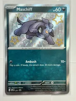 X3 Nm Shiny Promos - Fidough Maschiff Greavard Pokemon Card Lot - A203 - Image 3