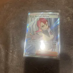 Pokemon TCG Team Rocket's Ariana 224/182 Full Art Trainer Holo Destined Rivals - Image 1
