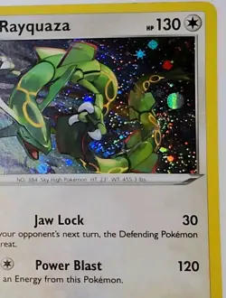 Fart Swirl 🌀 Rayquaza SWSH029 Cosmos Holo Bleed Error Rare Pokemon TCG Promo ✨ - Image 1