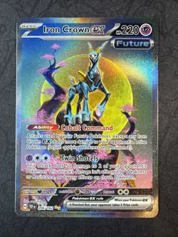 Iron Crown ex 206/162 SV05: Temporal Forces Holo Pokemon - Image 1