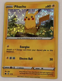 Pikachu - 7/15 Holo McDonald's Promos 2022 - Pokemon Card - NM Near Mint TCG - Image 1