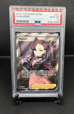 MARNIE 2020 Pokemon Sword & Shield Full Art - PSA 10 - #200 - Image 1