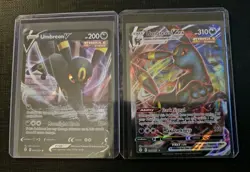 Umbreon VMAX 095/203 & Umbreon V 094/203 Evolving Skies Pokemon TCG NM - Image 1