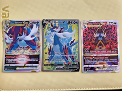 Hisuian Samurott Lot VSTAR, V, VSTAR SAR Lot of 3 Pokemon TCG Cards - Image 1
