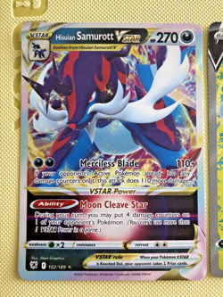Hisuian Samurott Lot VSTAR, V, VSTAR SAR Lot of 3 Pokemon TCG Cards - Image 4