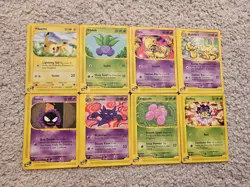 8x Card Pokemon Expedition 165 Aquapolis 147 Lot Pikachu Kadabra VLP Vintage - Image 1