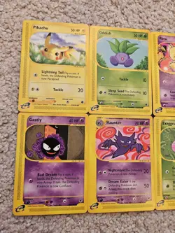 8x Card Pokemon Expedition 165 Aquapolis 147 Lot Pikachu Kadabra VLP Vintage - Image 2