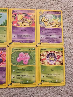 8x Card Pokemon Expedition 165 Aquapolis 147 Lot Pikachu Kadabra VLP Vintage - Image 3