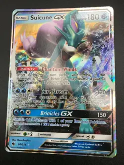 Suicune GX ULTRA RARE 60/214 Lost Thunder pokemon TCG NM Holo 2018 - Image 1
