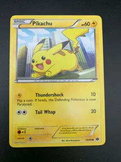 Pikachu - 39/99 - Common BW Next Destinies Pokemon NM 2012 - Image 1