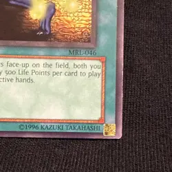 Yu-Gi-Oh! TCG Chain Energy Spell Magic Ruler 1st Edition MRL-046 Konami 1996 - Image 4