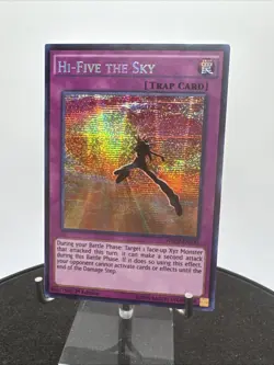 Yu-Gi-Oh! High-Five The Sky WSUP-EN030 Prismatic Secret Rare 1st Edition - Image 2
