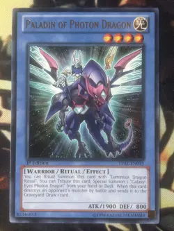 Yugioh: Paladin of Photon Dragon - LVAL-EN045 - Rare - 1st Edition - NM - Image 1