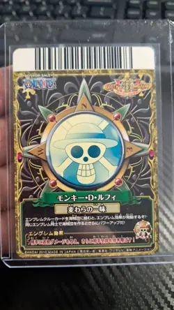 One Piece 2010 BANDAI BERRY MATCH LUFFY PJ-005 GOLD VINTAGE CARD PROMO - Image 2