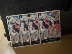 One Piece Card Game Ms. All Sunday Character Card Lot English x4 - Image 1