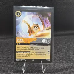 Rhino Power Hamster Disney Lorcana Reign of Jafar Card 30/204 - Image 1