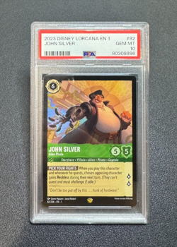 Disney Lorcana First Chapter - John Silver Alien Pirate #82 - Legendary PSA 10 - Image 1
