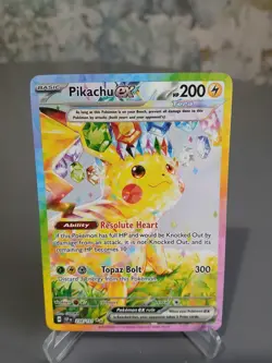 Pokemon TCG Scarlet And Violet Surging Sparks Pikachu Ex 238/191 Art Rare - Image 1