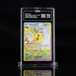 TAG 10 GEM MINT, 2024 Pikachu EX SIR, Scarlet & Violet Surging Sparks, #238/191 - Image 1