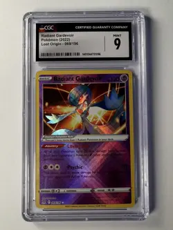 Radiant Gardevoir 069/196 Swsh11: Lost Origin Holo CGC 9 Pokemon Card! - Image 1