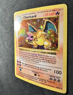 Pokemon Cards: Base Set Shadowless Rare Holo: Charizard 4/102 - Image 2