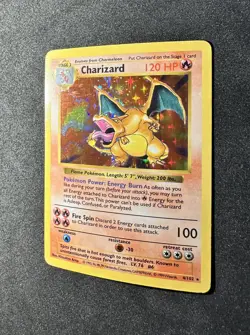 Pokemon Cards: Base Set Shadowless Rare Holo: Charizard 4/102 - Image 3