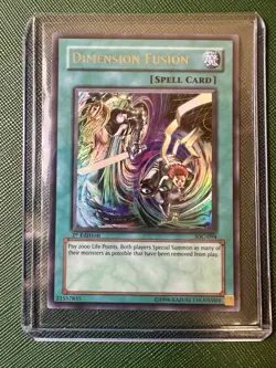 Dimension Fusion IOC-094 Ultra Rare 1st Edition Invasion of Chaos Yu-Gi-Oh Card - Image 1
