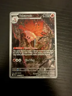 Volcarona Illustration Rare Full Art Pokemon TCG Card SV Black Bolt 100/086 - Image 1