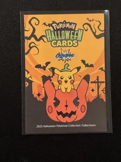 Rare Full Art Halloween Umbreon Poncho Pikachu Collectoons Low Pop Holo Card - Image 2