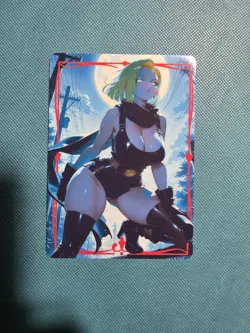 Beautiful Waifu Card -Android 18 -Goddess ACG Custom DIY Fan Art Card - Image 1