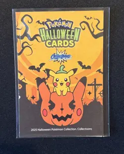 Rare Full Art Halloween Charizard Poncho Pikachu Collectoons Low Pop Card - Image 2