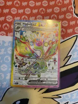 Pokemon TCG Flygon EX Surging Sparks Holo Ultra Rare Card 222/191 Full Art - Image 1