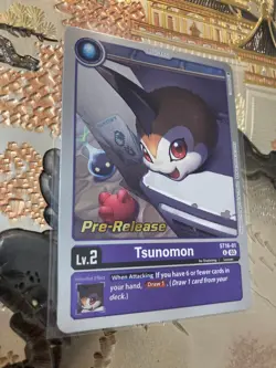 Digimon Card Game Single Pre-Release ST16-01 U Tsunomon Wolf of Friendship - Image 1