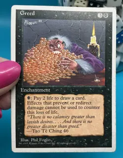 MTG ⭐ Legends ⭐ Greed ⭐ Vintage Legacy ⭐ VG - Image 2