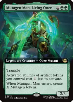 Mutagen Man, Living Ooze (Extended Art) Rare MTG Ninja Turtles Regular - Image 1