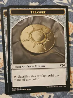 Treasure Token 12/296 Ravnica Allegiance MTG Magic the Gathering LP - Image 1