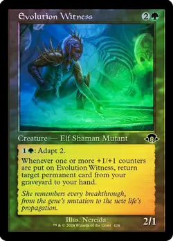 Evolution Witness (Retro Frame) Modern Horizons 3 Foil NM Near Mint MTG Magic - Image 1