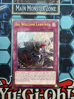 Yugioh! Big Welcome Labrynth Ultimate Rare OP23-EN003 NM - Image 1
