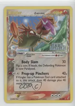 Kingler Reverse Foil Pokemon EX Crystal Guardians #22 2006 - Image 1