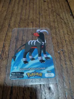Houndoom 229 Pokemon Lamincards Edibas - ITA - EXC - Image 1