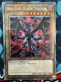 Yugioh! Red-Eyes Black Dragon - RA03-EN081 - Platinum Secret Rare - 1st Edition - Image 1