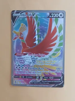 Pokemon Sword & Shield Silver Tempest Ho-Oh V 187/195 Full Art - Image 1