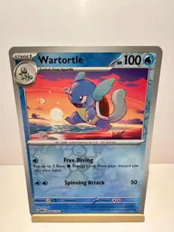 Wartortle 008/165 Uncommon 151 Pokemon Reverse Holo Near Mint - Image 1