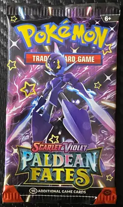 4 Pokemon Paldean Fates Booster Packs | Sealed Art Set | Scarlet & Violet - Image 5
