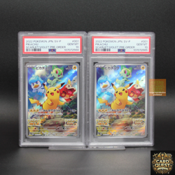 PSA 10 Pokemon Card Pikachu 001/SV-P Promo SV-P Promo JPN Set of 2 Sequential - Image 1