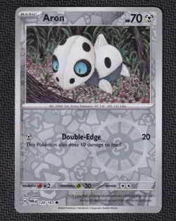 Aron 120/167 Reverse Holo NM / M - Twilight Masquerade Pokemon Card - Image 1