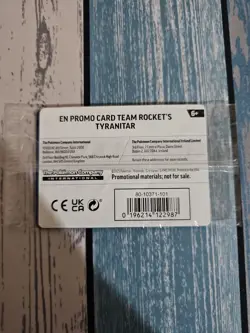 Pokemon Center Team Rocket's Tyranitar Promo Sealed - Image 4