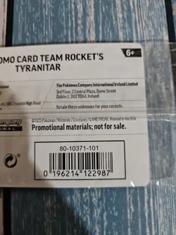Pokemon Center Team Rocket's Tyranitar Promo Sealed - Image 5